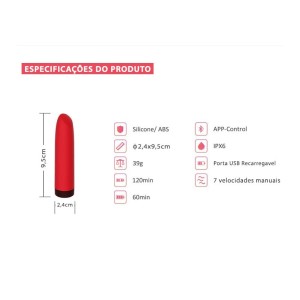 VIBRADOR AWAKEN MAGIC MOTION - CONTROLADO TAMBÉM POR APP ADÃO E EVA