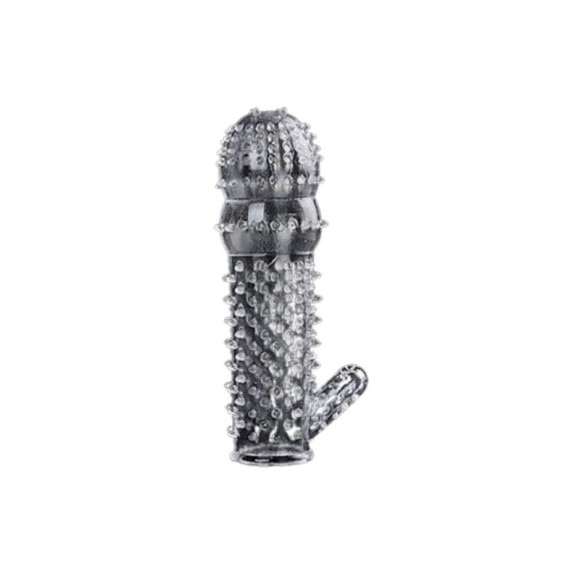 CAPA PENIANA TEXTURIZADA COM ESTIMULADOR DE CLITORIS