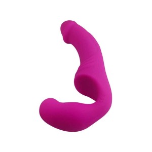 Penetrador Strapless Recarregável com Plug Vaginal