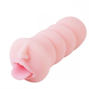 MASTURBADOR EM FORMATO DE BOCA COM LÍNGUA