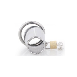 Cinto de Castidade Masculino Fechado com Abertura na Ponta