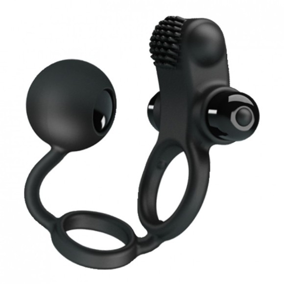  ANEL PENIANO COM CERDAS MASSAGEADORAS EM SILICONE ABS