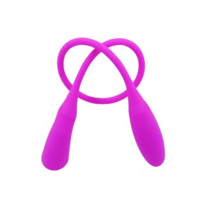 Vibrador Recarregável Duplo Flexível com 7 Modos de Vibração