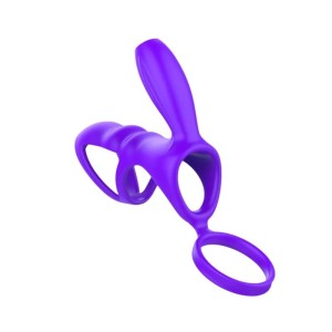 ANEL PENIANO VIBRO COM ESTIMULADOR DE CLITÓRIS