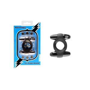  ANEL PENIANO COM ESTIMULADOR DE CLÍTORIS COM DUAS CÁPSULAS VIBRATÓRIAS