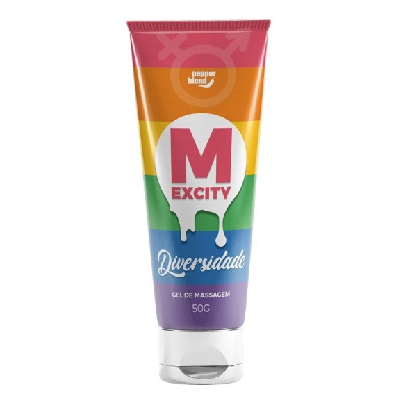 M EXCITY DIVERSIDADE GEL DE MASSAGEM COMESTÍVEL 50G PEPPER BLEND