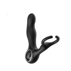 MASSAGEADOR DE PRÓSTATA COM ESTIMULADOR E CONTROLE REMOTO