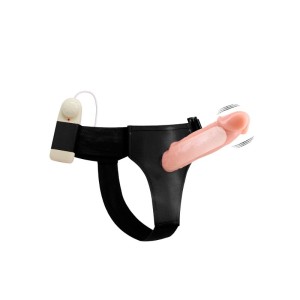 Cinta Peniana com Pênis Oco com Vibração Multivelocidade