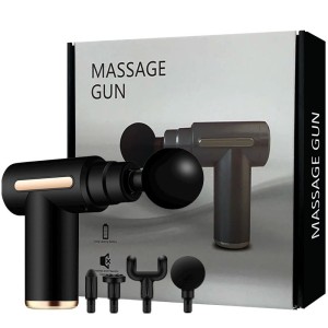 Massageador Corporal Recarregável com Cabeça Flexível e 6 Modos de Vibração