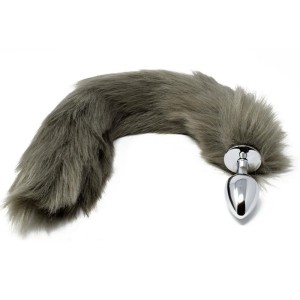 Plug Anal em Aluminio 7cm com Cauda