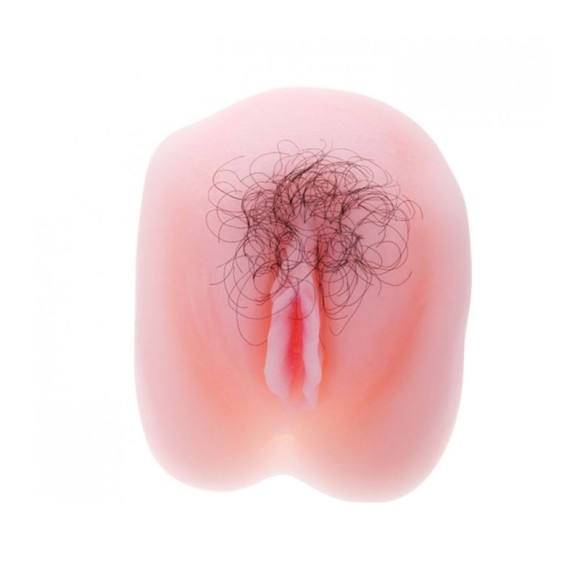 Masturbador Vagina com Pelos Pubianos e Cápsula Vibratória