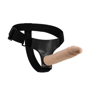 Cinta Peniana com Pênis em Cyberskin Articulável