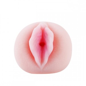 MASTURBADOR EM FORMATO DE VAGINA FEITO DE CYBERSKIN COM FISSURAS E TEXTURAS INTERNAS