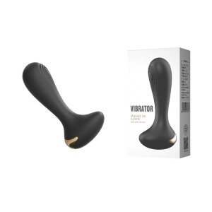 PLUG ANAL EM SILICONE COM 10 MODOS DE VIBRAÇÃO