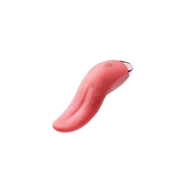 Vibrador Recarregável em Formato de Língua com 10 Modos de Vibração