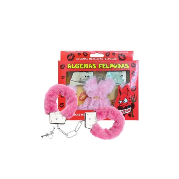 Algemas em Metal Cobertas com Capa de Pelúcia