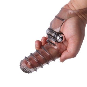 Capa para Dedos com Textura Anelada, Estimulador Clitoriano e Cápsula Vibratória – 3R IMPORT – CD-001