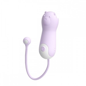 Vibrador Cápsula e Cordão de Segurança em Silicone com Formato de Urso