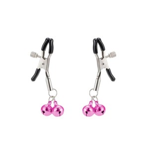 Grampo de Metal para Mamilos com Sino e Presilhas Ajustáveis