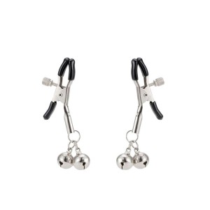 Grampo de Metal para Mamilos com Sino e Presilhas Ajustáveis