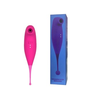 Vibrador Recarregável com Haste Estimuladora 8 Modos de Vibração e 8 Modos deOndas de Pressão