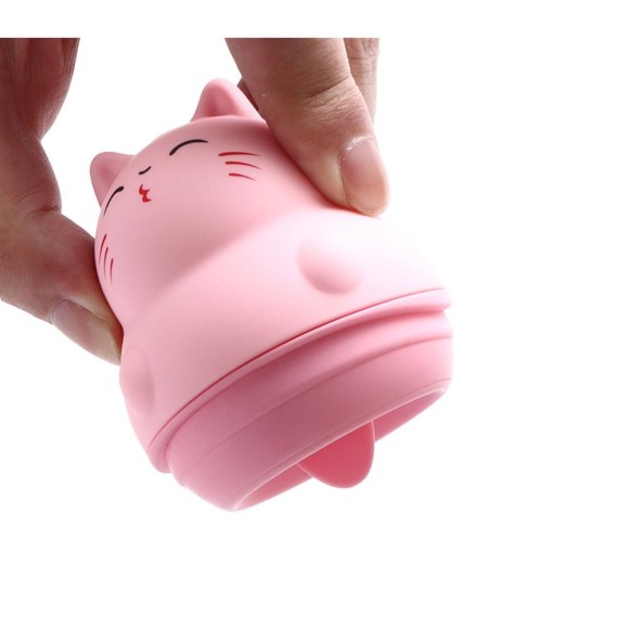 ESTIMULADOR DE CLITÓRIS FORMATO GATINHO COM LÍNGUA