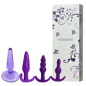 Kit com 4 Plugs Anais com Diferentes Diâmetros