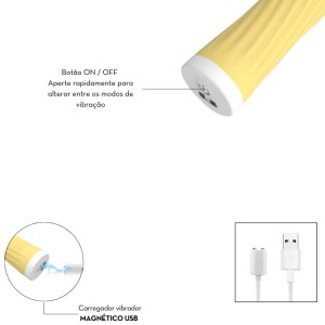 Cápsula Vibratória Texturizada Recarregável