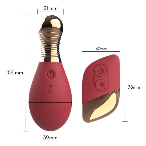 Bullet Recarregável com Controle Remoto