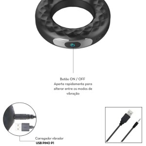 Anel Peniano Vibro Recarregável