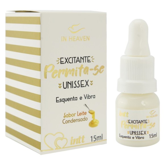 EXCITANTE UNISSEX PERMITA-SE LEITE CONDENSADO 15ML INTT