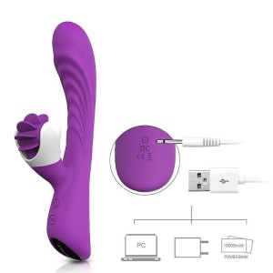 Vibrador de Ponto G e Clitóris Recarregável