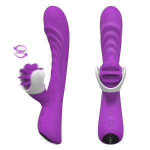 Vibrador de Ponto G e Clitóris Recarregável