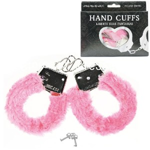 ALGEMAS REGULÁVEIS COM CHAVES E PELÚCIA ROSA GUANG