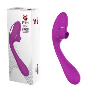 Vibrador de Ponto G e Clitóris com Pulsação