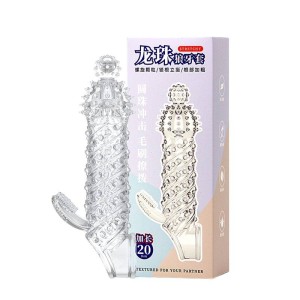 Capa Peniana com Anel para Escroto e Estimulador Clitoriano