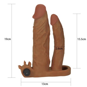Capa Peniana Vibro Dupla Penetração com Extensor