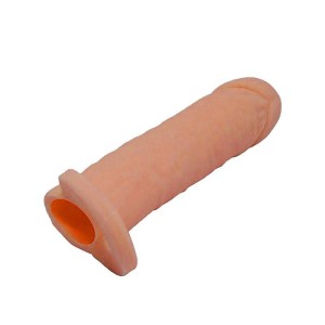 Capa Peniana Extensora Cyberskin com Anel para Escroto