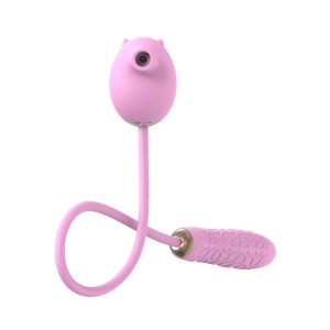 Vibrador Recarregável Duplo 5 Modos de Ondas de Pressão