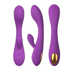 Vibrador Ponto G com Estimulador de Clitóris  Boom - S-Hande