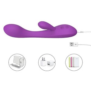 Vibrador Ponto G com Estimulador de Clitóris  Boom - S-Hande