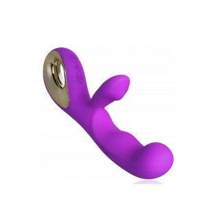 Vibrador Recarregável Ponto G com Estimulador Clitoriano SEX ANGEL II