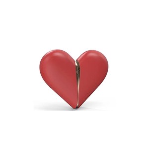 Estimulador Duplo Recarregável Formato Coração com Língua e Ondas de Pressão