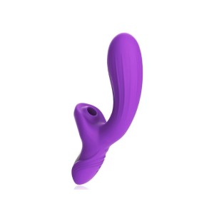 Vibrador Recarregável Ponto G com Estimulador Clitoriano