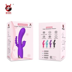 Vibrador de Ponto G e Clitóris com Plug Anal