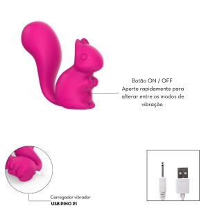 Vibrador Formato de Esquilo