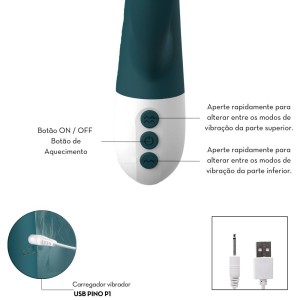 Vibrador Duplo Motor com Aquecimento