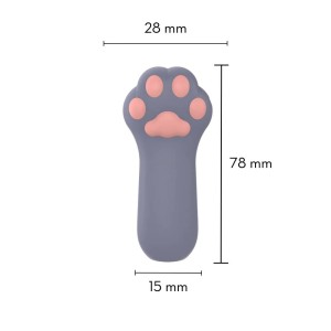 Dedeira Vibratória Formato de Patinha de Gato