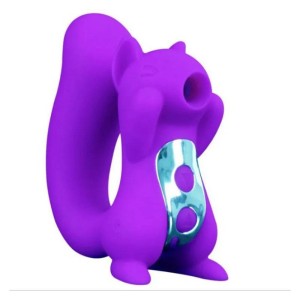 Vibrador Esquilo Ponto G 10 modos e Pulsação com 5 Recarregável