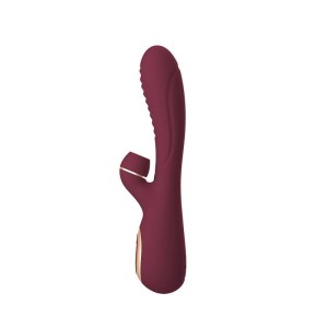 Vibrador Recarregável com Estimulador Clitoriano por Sucção